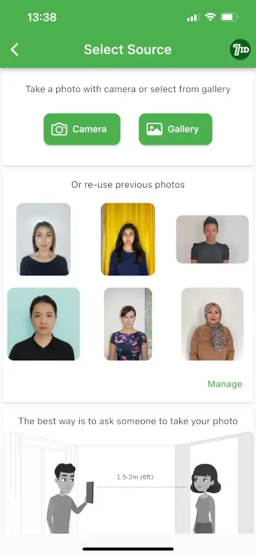 Aplicació 7ID: Uzbekistan Visa Photo Maker